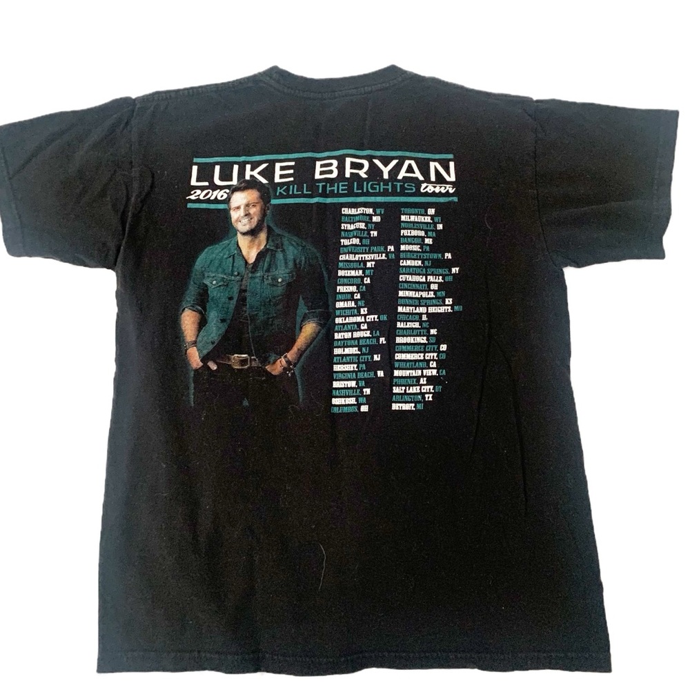 Luke Bryan Kill The Lights Tour Size Medium